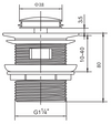 WBPLUG 32/OBK OR WBPLUG 32mm BK